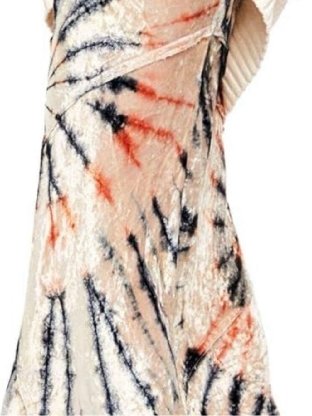 Free People Velvet Serious Swagger Tie-Dye Midi Skirt - Picture 9 of 13